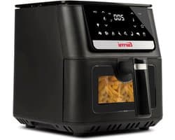 Luchtfriteuse - Airfryer Heteluchtfriteuse - Gezond Frituren - Dubbel Niveau Koken - 65 Liter - Zwart