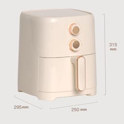 Elektrische Heteluchtoven - Airfryer Frituurpan - Gezond Koken - 360° Luchtcirculatie - 45L - A — thumbnail 4