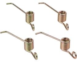 Grasmaaier Mesveren - Reserve Onderdelen - Gazon Onderhoud - Robuuste Staalconstructie - 4 stuks - Zilver