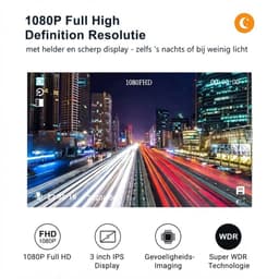 SP® Dashcam - Dashcam voor Auto - Dashcam voor En Achter - Zwart - 14cm x 11cm x 7cm — thumbnail 5