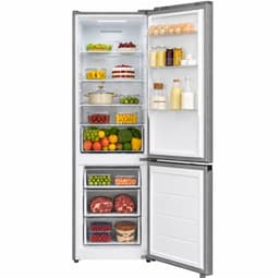Heinner HCNF-M330INVSE++ Koel-vriescombinatie – 330 L – Total No Frost – Inverter Compressor – Energieklasse E – Elektronische Bediening – Super Cooling-functie – Kinderslot – LED-verlichting – Zilver – 5 Jaar Garantie — thumbnail 3