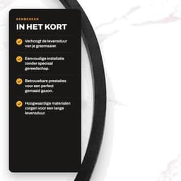 Aandrijfriem V-riem vervangend onderdeel - Binnenomtrek 750 mm - Buitenomtrek 772 mm - Breedte 10 mm - Compatibel met MTD/Troy-Bilt - Rubber/vezelmaterialen - Grasmaaier Riem — thumbnail 3