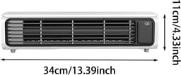 Luchtkoeler - Draagbare mini-split-airco – Draagbare airco zonder afvoerslang, wandgemonteerde airco-unit zonder luchtkanaal met afstandsbediening, stille ventilator met 3 snelheden voor auto, camper, kantoor, keuken en slaapkamer (wit) — thumbnail 2