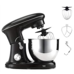 Keukenmixer – Mengmachine – Bakmixer – Deegkneder – Standmixer – 1400W Krachtige Motor – 4,5 Liter RVS Mengkom – Zwart — thumbnail 2