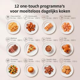 Dubbele Airfryer - Hetelucht Friteuse - Maaltijden Bereiden - Sync Finish Functie - 11 Liter Capaciteit - Zwart — thumbnail 4