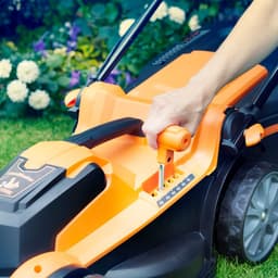 Elektrische grasmaaier 37cm - accu 24V - maaibreedte tot 300m² - 6 maaihoogtes - ShopVlot — thumbnail 3