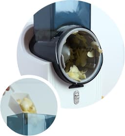 Elektrische Rasp - Keuken Snijmachine - Maaltijdvoorbereiding Versnellen - 3 Verschillende Kegels - 15 x 18 x 15 cm - Wit — thumbnail 5