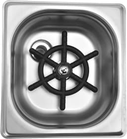 Glazen spoeler - Bekerreiniger spoelbak - Snel bekers reinigen - Automatische waterspray - 17.6 cm breed - Roestvrij staal — thumbnail 5