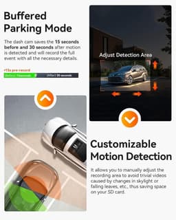 Dual Dashcam - 2,7K/1080P - Ingebouwd Nachtzicht - GPS en WiFi - Voor Auto's — thumbnail 3