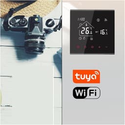 Slimme Thermostaat Wifi - Programmeerbare Thermostaat - Energie Besparen - App Afstandsbediening - 16A/3A - Wit/Zwart — thumbnail 4
