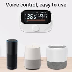 Slimme Thermostaat - Verwarming Controller - Energie Besparen - Afstandsbediening Via App - 118x86x24mm - Wit — thumbnail 4
