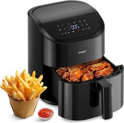 Airfryer - Heteluchtfriteuse - Gezond Koken - 10 Functies - 4.5 Liter - Zwart — thumbnail 1