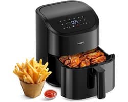 Airfryer - Heteluchtfriteuse - Gezond Koken - 10 Functies - 4.5 Liter - Zwart