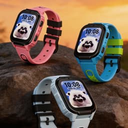 DOOGEE Anyscene S1 4G - GPS Horloge Kind - Smartwatch Kinderen - Video oproepen - Android OS - 1.83" IPS Scherm - 1GB+8GB - 800mAh - GPS/LBS/WiFi Locatie - Hartslag & Bloeddruk Monitor - IPX7 Waterdicht - Geschikt voor iPhone en Android - Rood — thumbnail 4