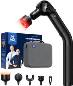 Massagepistool - Zwart - Infrarood Warmte - Verlengbare Handgreep - Voor Thuis & Sport — thumbnail 1