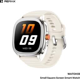 Remax WATCH33 - Smartwatch - AMOLED - IP68 - Vierkant scherm - Zilver — thumbnail 1