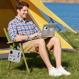 Externe Harde Schijf Houder - Reis Organizer Tas - Apparaten Organiseren - Duurzaam Stretchweefsel - 27 x 13 cm - Grijs — thumbnail 4