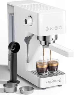 Espressomachine - Koffiezetapparaat - Thuisbarista - Professionele extractie - 1.5L Tank - Wit — thumbnail 1