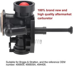 Carburateur Vervangend - Grasmaaier - Hoogwaardige Aftermarket - Duurzaam - 11x8.3x7cm - Inclusief Hardware - Vergaser — thumbnail 3