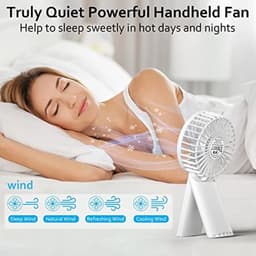 Oplaadbare USB Handventilator - Draagbare Mini Ventilator met 4 Snelheden voor Thuis, Kantoor en Reizen — thumbnail 5