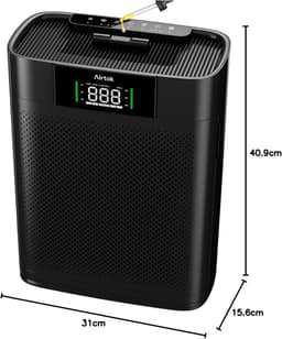 Luchtreiniger Grote Ruimtes 170m² – Wasbaar Filter – 3-in-1 HEPA – PM2.5 Sensor – Aromatherapie – Slaapstand 20dB – Stof – Pollen & Huisdierenhaar – Beige — thumbnail 5