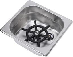 Automatische Cup Washer - Glazen Spoeler - Snel Glazen Reinigen - Ruimtebesparend Ontwerp - 17.5 cm Lengte - Zilver — thumbnail 1