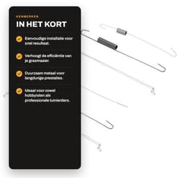 Gasklepveer Set - 2x Terugstelveer - 2x Veer voor Snelheidsregeling - Voor GX140/GX160 - Metaal - Slijtvast - Motoronderdeel — thumbnail 5