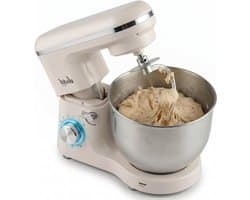 Keukenmachine - Keukenrobot Mixer - Bakken Ingrediënten Mengen - Krachtige 2000W Motor - 6.2 Liter Kom - Creme
