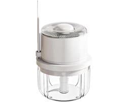 Elektrische Mini Chopper - Keuken Gadget - Maaltijd Voorbereiding - Anti-Spat Ontwerp - 350 ml Capaciteit - Wit
