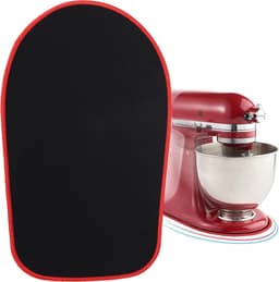 Mixer Mat - Apparaat Schuiver - Keuken Apparaten Verplaatsen - Duurzaam Gestikt - 4.5-5L - Rood Rand — thumbnail 1