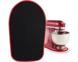 Mixer Mat - Apparaat Schuiver - Keuken Apparaten Verplaatsen - Duurzaam Gestikt - 4.5-5L - Rood Rand