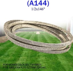 Grasmaaier Riem - Reserveonderdeel Gazon - Gazon Onderhoud - Hoge Sterkte Kerndraad - 1/2 x 146 Inch - Zwart — thumbnail 2