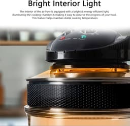 Halogeen Airfryer - Multicooker Oven - Gezond Koken - Snelle Verhitting - 12L Capaciteit - Wit — thumbnail 5