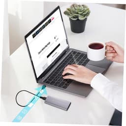 Externe Harde Schijf - Compacte SSD - Snelle Gegevensoverdracht - Dubbel Protocol - 11.5 cm - Zilver — thumbnail 5