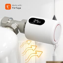 Slimme Radiatorthermostaat - Programmeerbare thermostaat - Energie Besparen - Directe Wifi Verbinding - 81x55mm - Wit — thumbnail 4