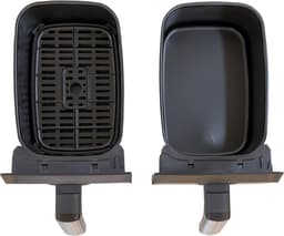 Heteluchtfriteuse Dubbele Mand - Airfryer Dubbele Zone - Gezond Frituren - Twee Aparte Zones - 8 Liter - Zwart — thumbnail 5