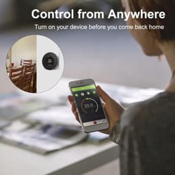 Slimme Thermostaat - Vloerverwarming Bediening - Comfort Verhoging - LCD Touchscreen Bediening - 95-240VAC - Zwart — thumbnail 5
