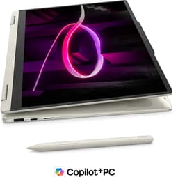 Lenovo Yoga 7 2-in-1 14AGP11 Copilot+ PC AMD Ryzen AI 7 445 Hybride (2-in-1) 35,6 cm (14") Touchscreen 2.8K 32 GB LPDDR5x-SDRAM 1 TB SSD Wi-Fi 7 (802.11be) Windows 11 Home Engels Schelp (kleur) — thumbnail 3
