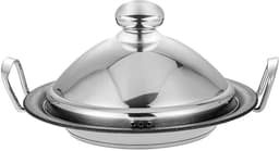 Signature Home, Tajinepan van Roestvrij Staal 26cm met Koepelvormig Stoomdeksel, Zilver — thumbnail 1