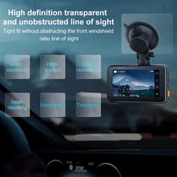 Dailygoody - Auto camera accessoires - 3 stuks - Statische stickers voor dashcams - Duidelijk zicht - Antistatische films - Compatibel met alle dashcams — thumbnail 5