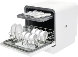 Mini vaatwasser - Tafelmodel apparaat - Snel servies reinigen - Vrijstaand zonder installatie - 6 Liter capaciteit - Wit — thumbnail 1