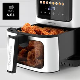 Digitale Airfryer - Hete Lucht Frituur - Gezond Koken - 8 Programma's - 65 Liter - Zwart — thumbnail 3