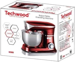Keukenmachine - Mixer - Bakken en Koken - Planetaire Beweging - 6.5 Liter Kom - Rood — thumbnail 3