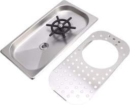 Glazen Spoeler - Bar Spoelbak - Snel Glazen Wassen - Handsfree Reiniging - Meerdere Hoek Mondstuk - Zilver — thumbnail 5