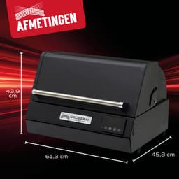Dimplex Crossray eXtreme Infrarood Elektrische BBQ - Tafelbarbecue Elektrisch - 300°C+ - 2 Verwarmingselementen 1100 W - Elektrische Grill voor Buiten - Grillen, Braden en Garen - Zwart — thumbnail 2