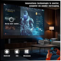 YOR® Mini beamers - Projector - Mini beamer - Zwart - 23cm x 18cm x 9cm — thumbnail 3