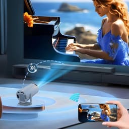 Retoo Mini Projector 4K - Draagbare Video Beamer met Auto WiFi en Bluetooth — thumbnail 5