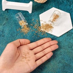500 stuks open springringen van 304 roestvrij staal met echte 18K vergulde afwerking, ideaal voor sieraden maken en reparaties met duurzame kwaliteit — thumbnail 2