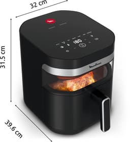Moulinex Easy Fry Infrared EZ8328 Enkel 7 l Vrijstaand 2180 W Heteluchtfriteuse Zwart — thumbnail 2