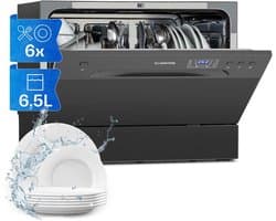 Mini vaatwasser - Kleine afwasmachine - 5 programma's - Energieklasse D - Keukentafel